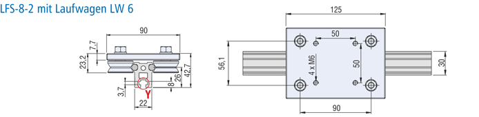 Dimensional drawing LW 6
